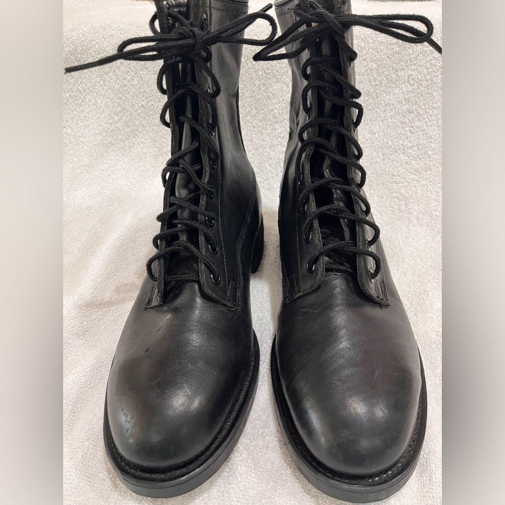ADDISON SHOE COMPANY VINTAGE 1990 COMBAT STEEL TOE NEVER WORN BOOTS